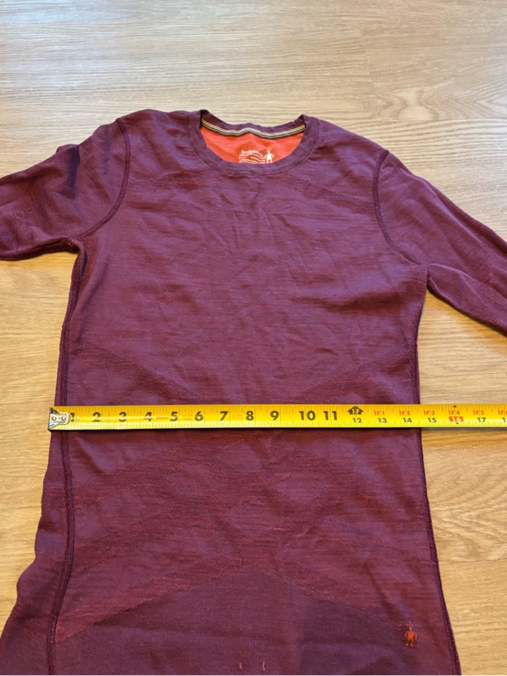Smartwool Women’s Intraknit Merino Crew Base Layer Top Berry Size Large Read* - Picture 9 of 13